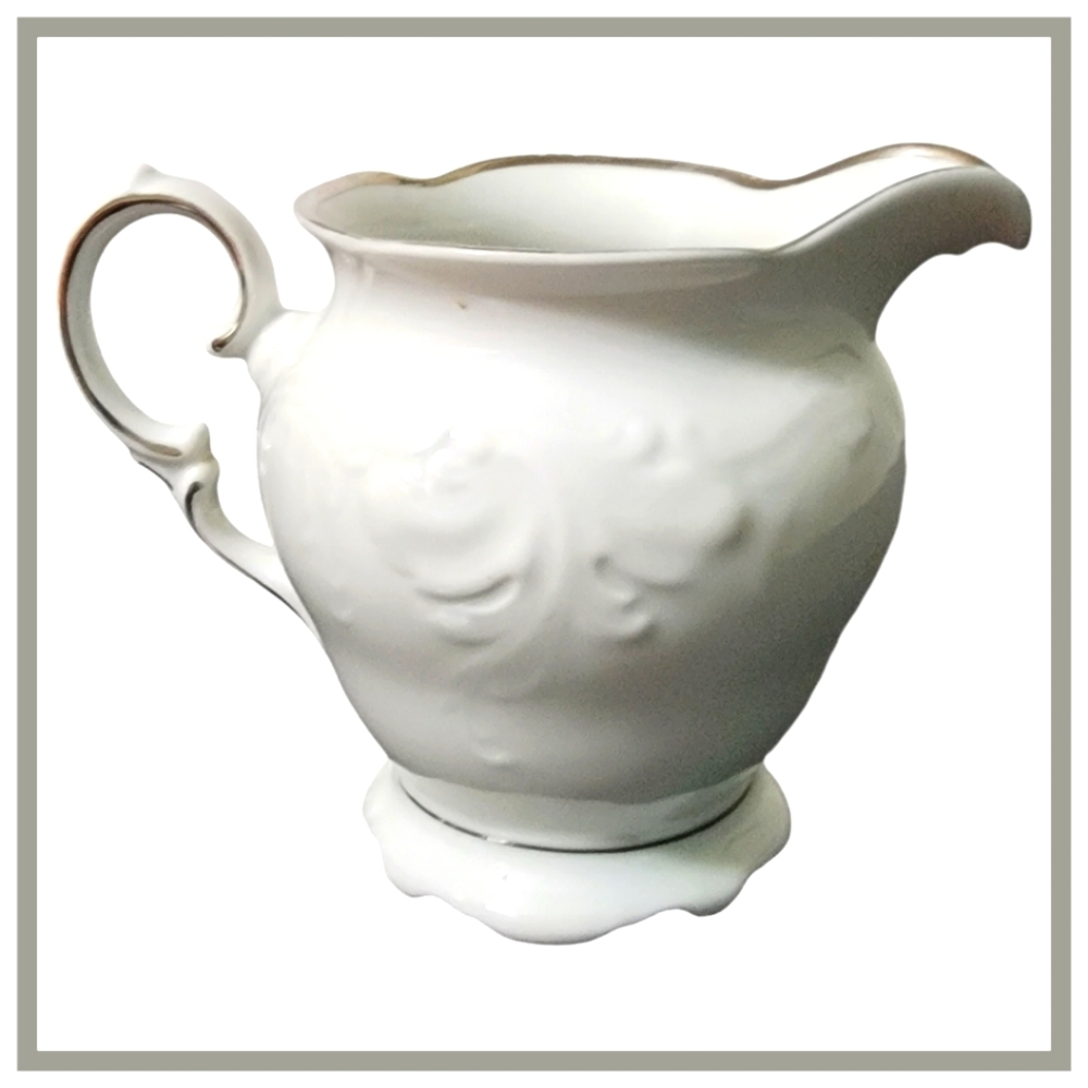 Vintage Wawel Casa Oro Creamer 3 1/2" China Dinnerware